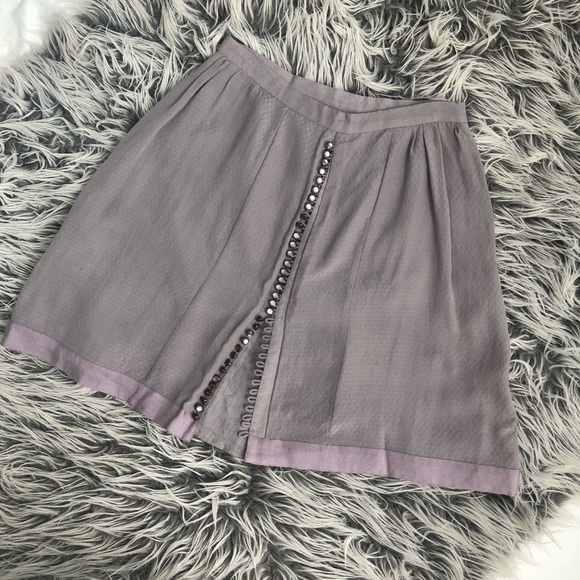 Anthropologie Dresses & Skirts - Vintage Anthropologie | Buttoned Grey Skirt